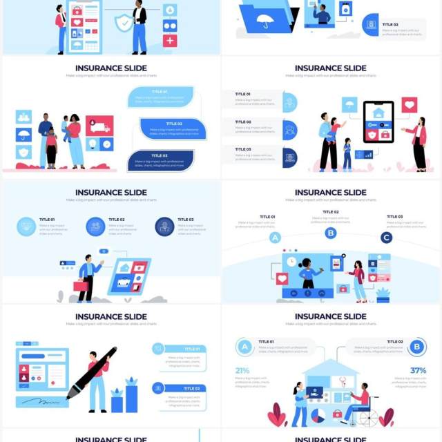 创意卡通人物插画保险医疗PPT信息图形素材Insurance Powerpoint Infographics 创意卡通人物插画保险医疗PPT信息图形素材Insurance Powerpoint Infographics
