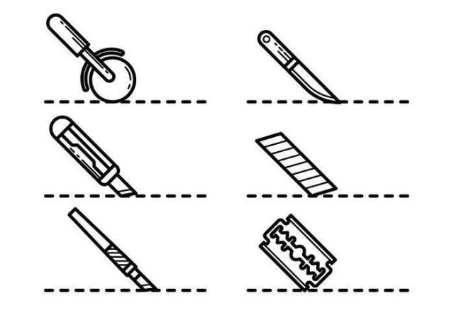 切这里矢量图标