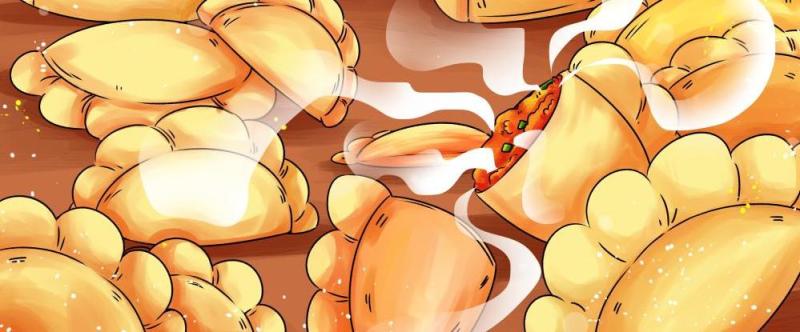 中国传统文化二十四节气冬至插画海报背景配图PSD竖版素材24