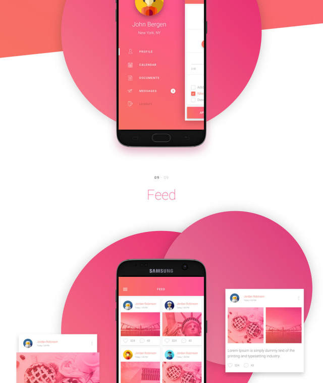 素描应用移动模板和Material Design UI元素,Matta Material UI Kit 素描应用移动模板和Material Design UI元素,Matta Material UI Kit