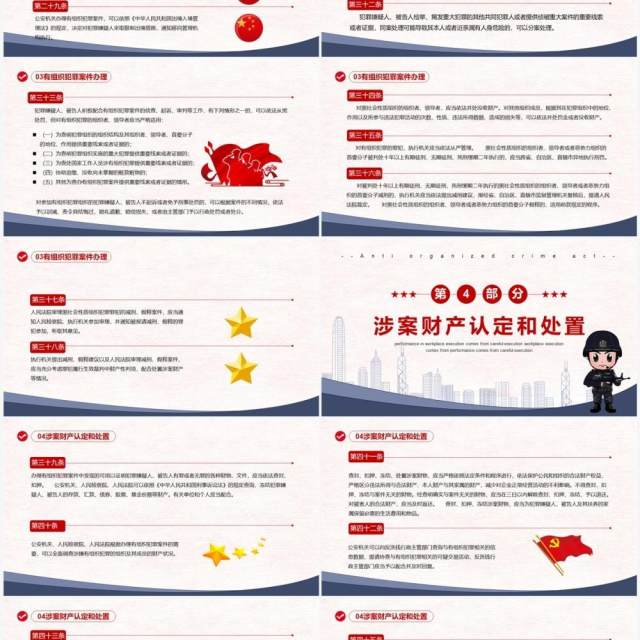 蓝色简约学习解读反有组织犯罪法PPT模板 蓝色简约学习解读反有组织犯罪法PPT模板