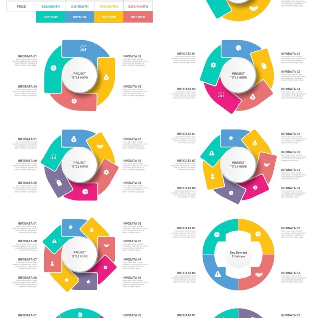 多功能商业金字塔市场营销信息图表PPT模板Mix Infographics_16_9