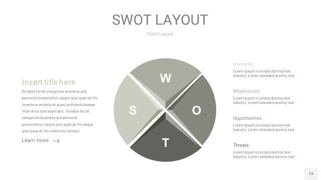 灰色SWOT图表PPT15 灰色SWOT图表PPT15