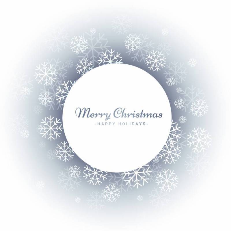 圣诞快乐圣诞雪花