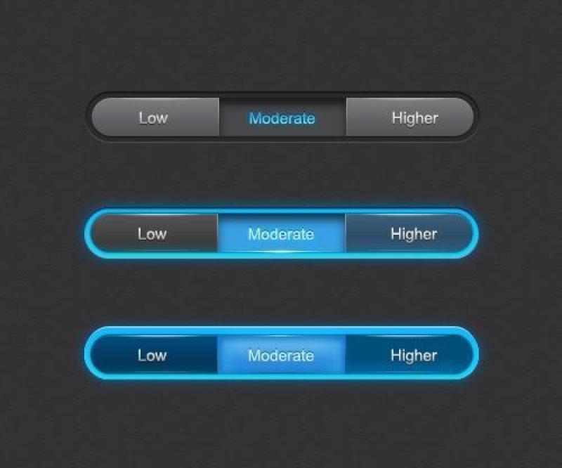 选项按钮PSD分层素材