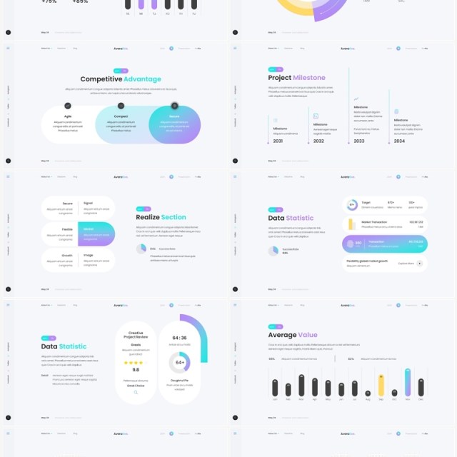 渐变简约公司简介产品宣传介绍PPT模板(无图可插图)Averative - Company Profile 渐变简约公司简介产品宣传介绍PPT模板(无图可插图)Averative - Company Profile