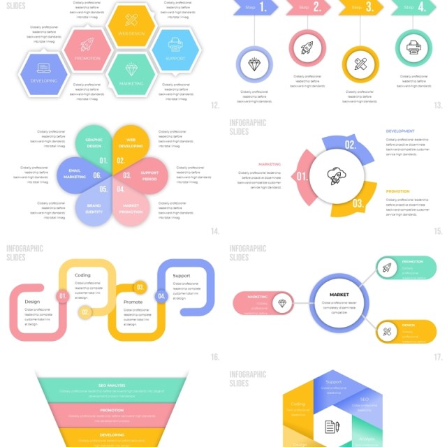 彩色时间线PPT素材信息图表Infographic Powerpoint Presentation 彩色时间线PPT素材信息图表Infographic Powerpoint Presentation