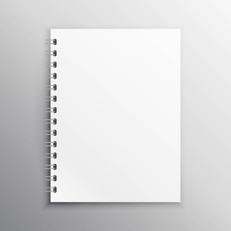 书或日记样机布丁模板与螺旋装订