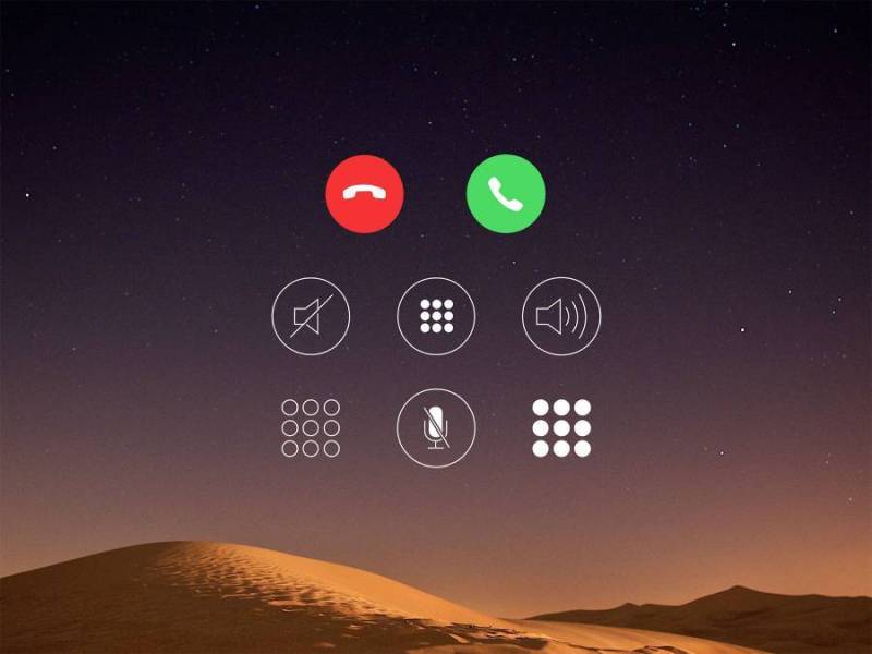 iOS Call Screen Icons