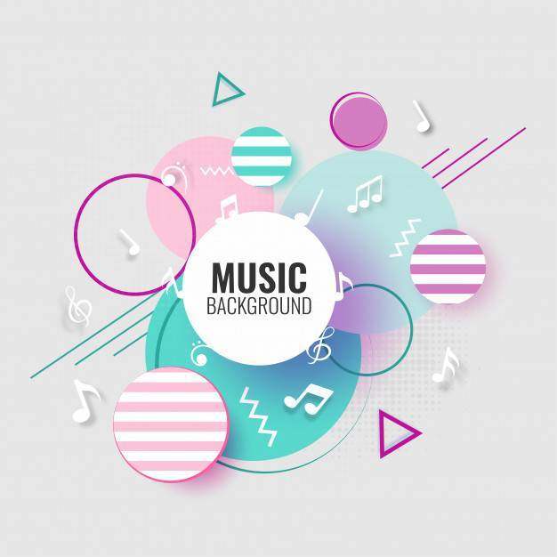 与音符的音乐背景。