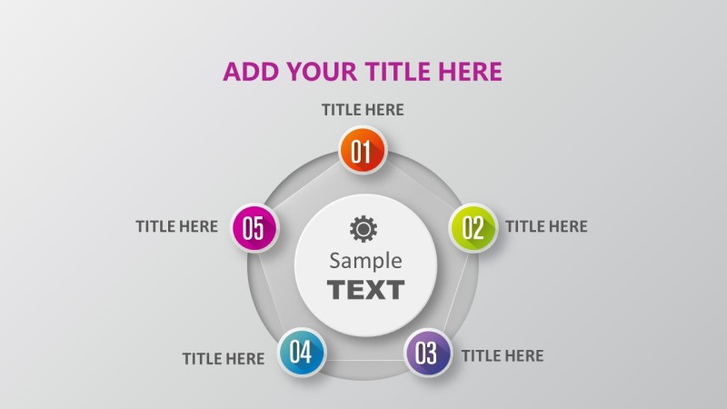 PPT信息图表元素圆形目录