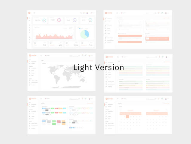 用于Sketch的Light＆Dark Web仪表板UI工具包 Molia仪表板UI工具包