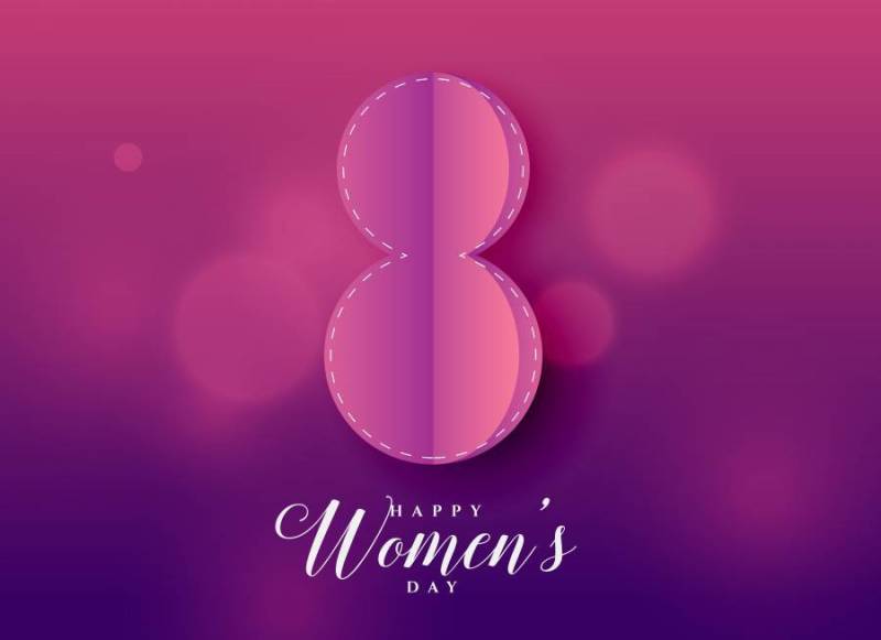 紫色美丽的快乐妇女＆＃x27; s天背景