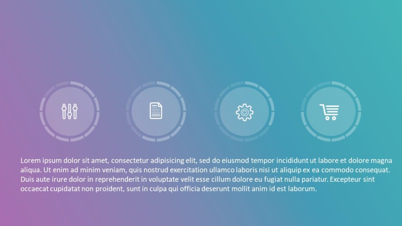 渐变ISO设计商务PPT图表-10