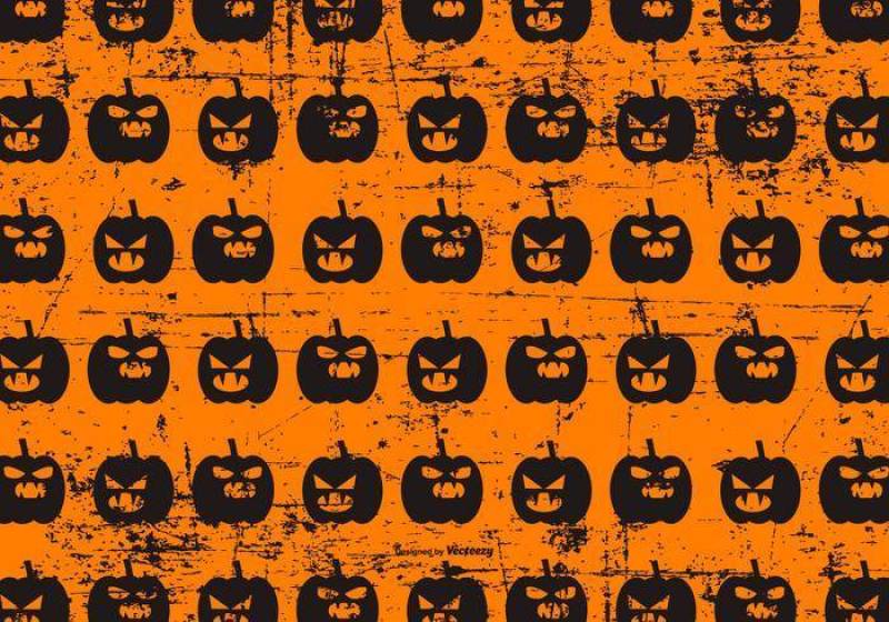 可爱万圣节垃圾背景