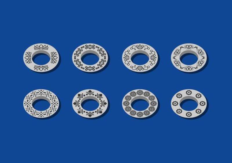 与装饰品 矢量的鸡眼