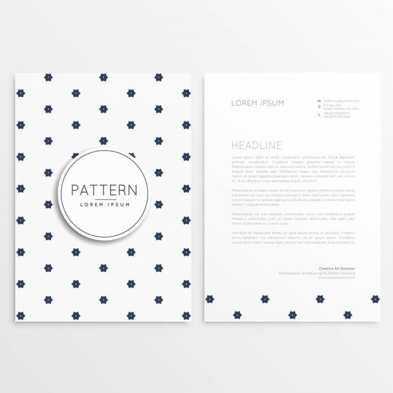 优雅的信头设计，正面和背面