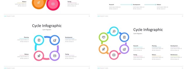 循环信息图表PPT模板Cycle Light 循环信息图表PPT模板Cycle Light