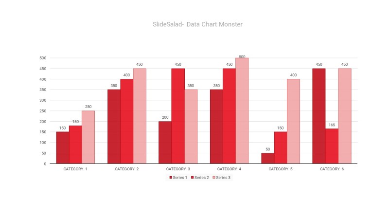 红色数据统计PPT图表-30