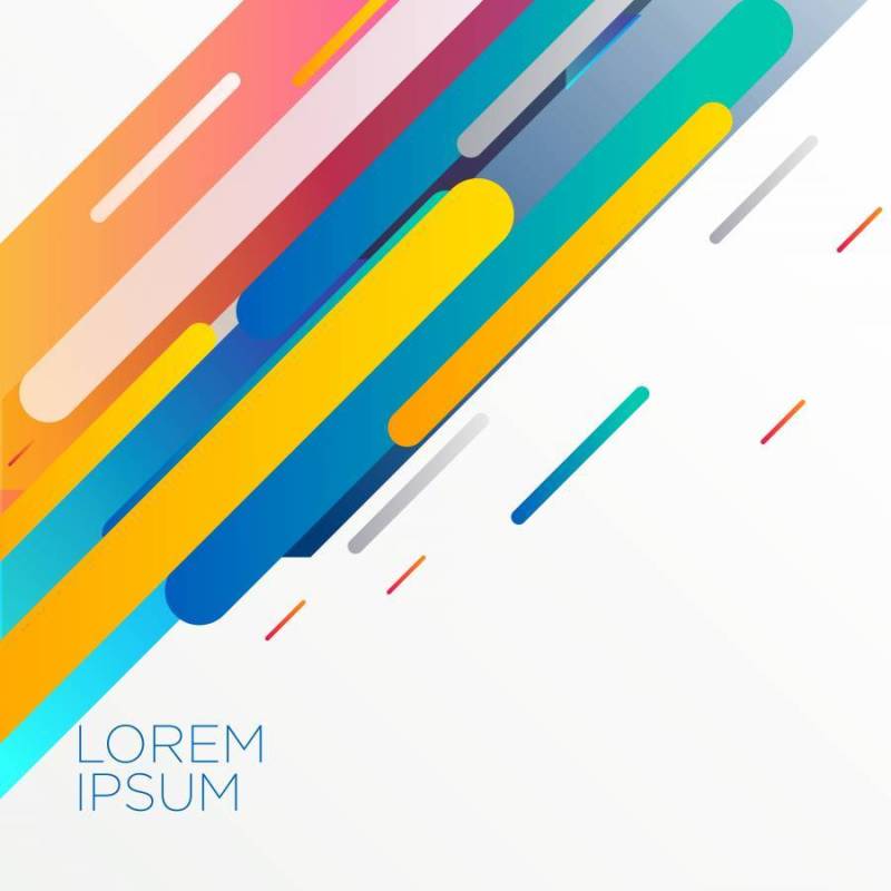 对角七彩条纹矢量背景