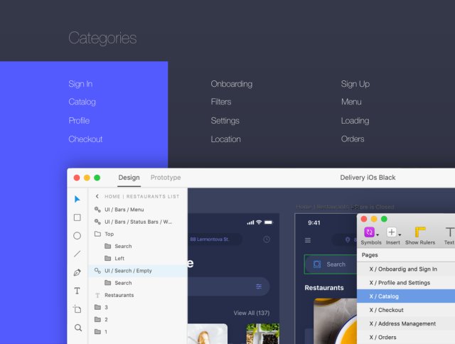 适用于iOS的交付UI工具包,内置Sketch&XD。,Delyo iOS UI工具包 适用于iOS的交付UI工具包,内置Sketch&XD。,Delyo iOS UI工具包