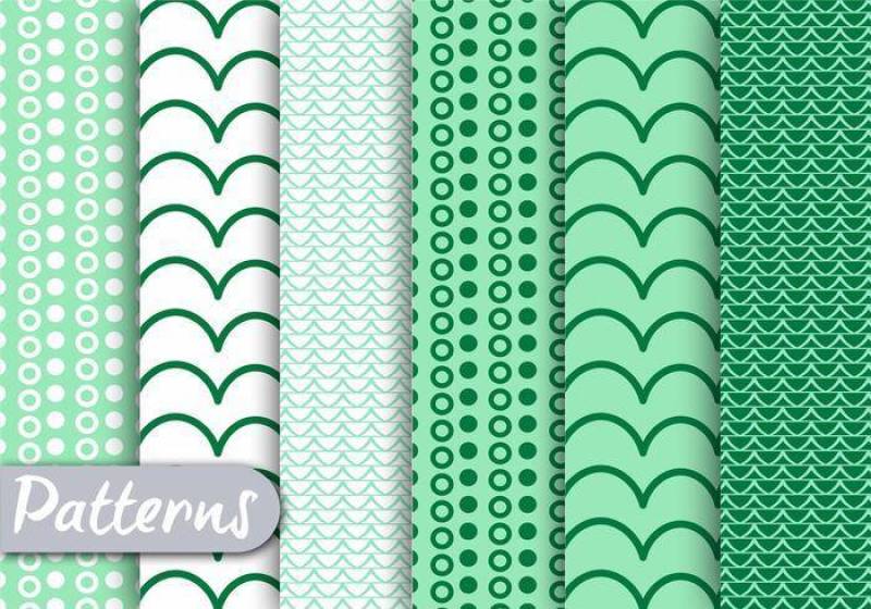 绿色装饰图案集