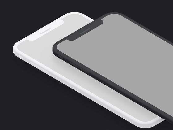 iPhone XS Max 轴测图模型 iPhone XS Max 轴测图模型