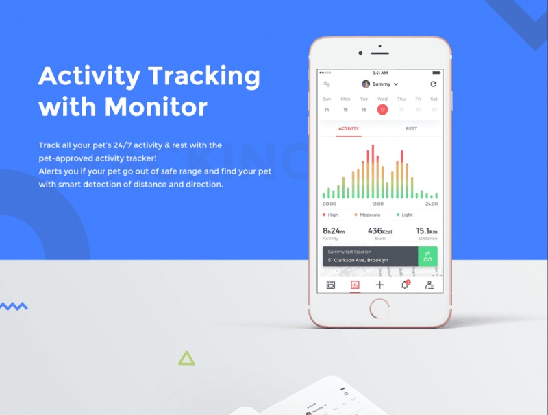 宠物社交网络和健康跟踪应用UI工具包，宠物爱好者