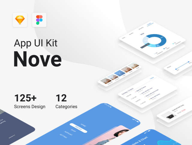 125个高级屏幕 - 12个类别用于移动UI工具包,Nove Mobile UI工具包 125个高级屏幕 - 12个类别用于移动UI工具包,Nove Mobile UI工具包