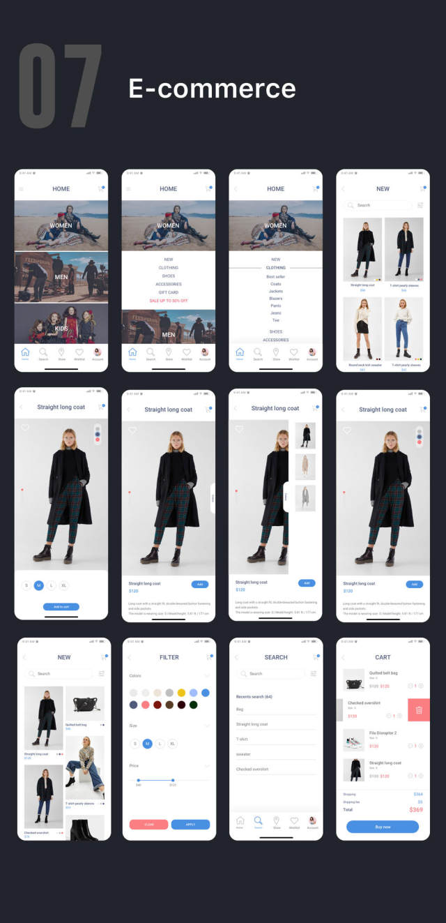 125个高级屏幕 - 12个类别用于移动UI工具包,Nove Mobile UI工具包 125个高级屏幕 - 12个类别用于移动UI工具包,Nove Mobile UI工具包