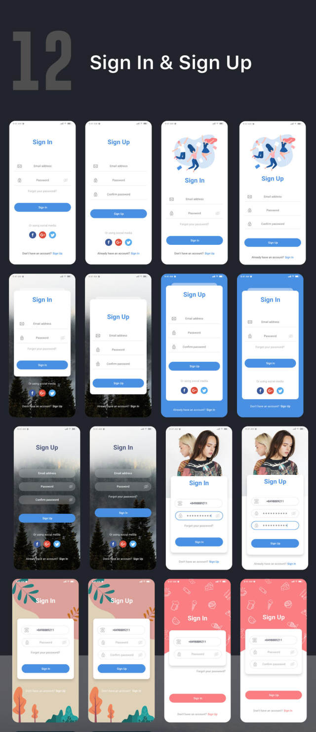 125个高级屏幕 - 12个类别用于移动UI工具包,Nove Mobile UI工具包 125个高级屏幕 - 12个类别用于移动UI工具包,Nove Mobile UI工具包