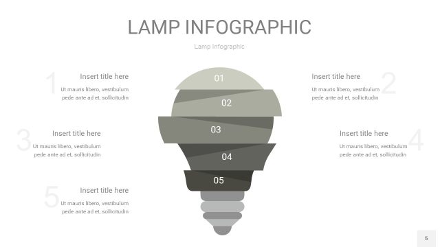 灰色创意灯PPT信息图5