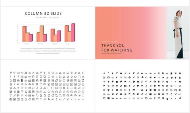 渐变简约设计师作品展示PPT模板IPSUM - Powerpoint 渐变简约设计师作品展示PPT模板IPSUM - Powerpoint