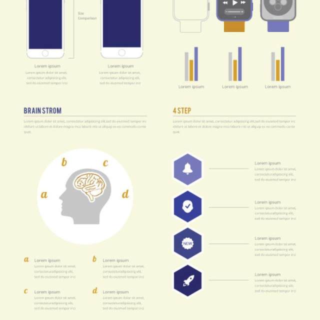 复古风格信息图形图表AI矢量设计素材Vintage & Retro Style Infographic