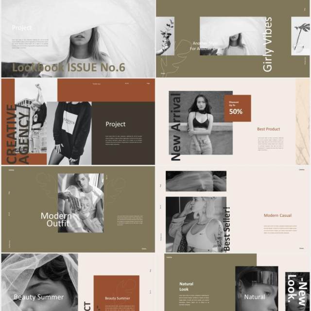 时尚创意图片排版PPT模板laxury lookbook fashion powerpoint creative 时尚创意图片排版PPT模板laxury lookbook fashion powerpoint creative