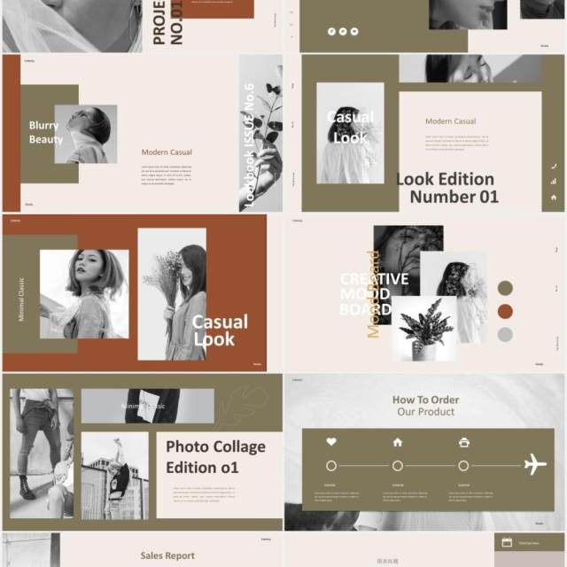 时尚创意图片排版PPT模板laxury lookbook fashion powerpoint creative 时尚创意图片排版PPT模板laxury lookbook fashion powerpoint creative