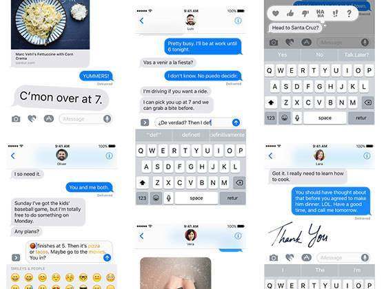 iOS 10 iMessage 应用界面 iOS 10 iMessage 应用界面