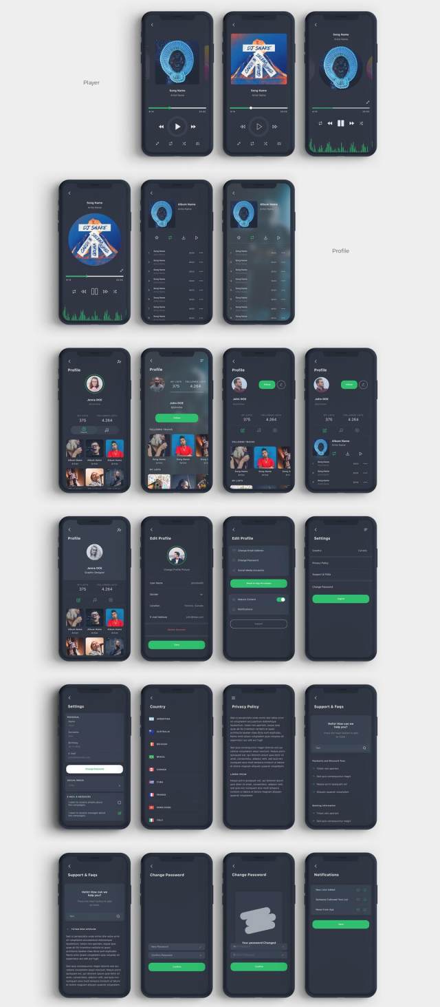高品质的音乐应用程序IOS UI工具包专为Sketch。,Vega Music IOS UI工具包而设计 高品质的音乐应用程序IOS UI工具包专为Sketch。,Vega Music IOS UI工具包而设计
