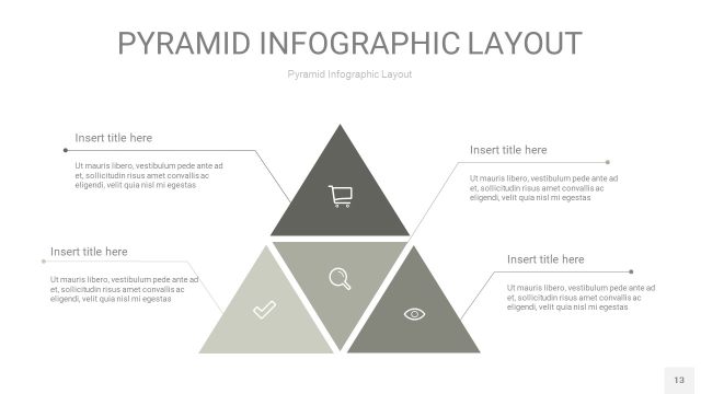 灰色3D金字塔PPT信息图表13 灰色3D金字塔PPT信息图表13