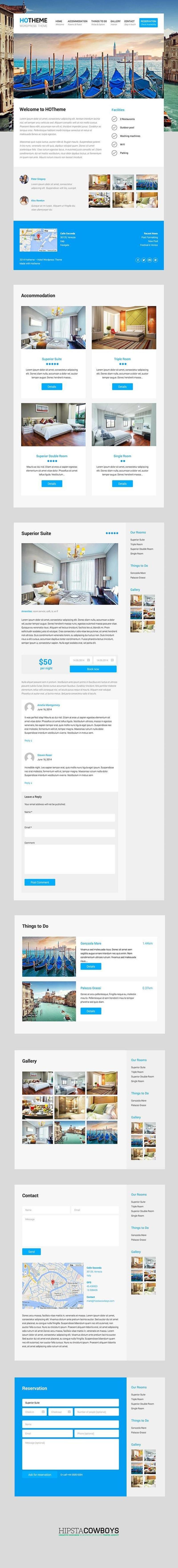 酒店网页模板-PSD/HTML