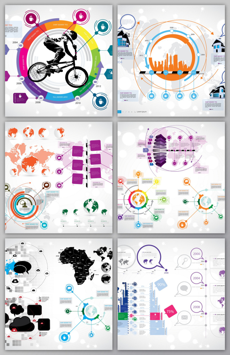 展板信息图标商务背景设置PPT海报素材