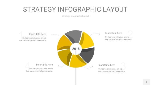 灰黄色战略计划统筹PPT信息图9