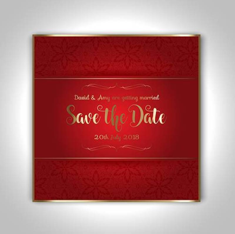 装饰保存日期邀请