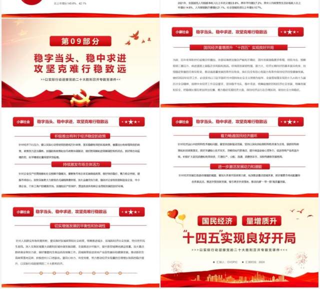 国民经济量增质升十四五实现良好开局PPT模板 国民经济量增质升十四五实现良好开局PPT模板