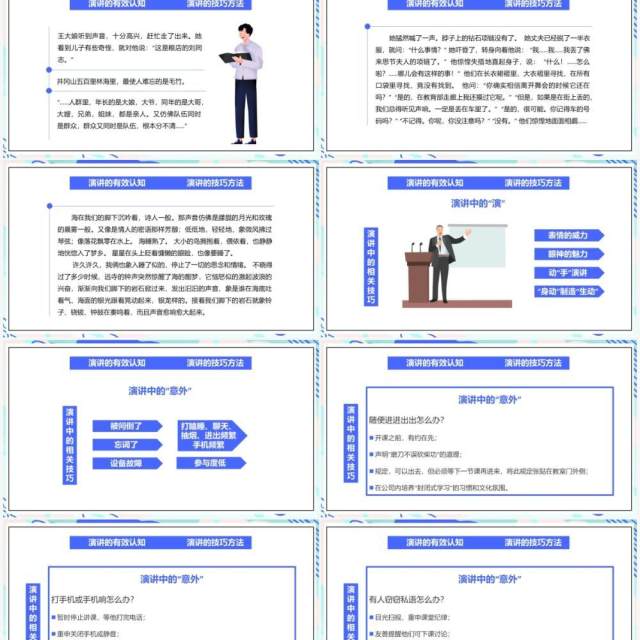 部编版高中语文必修二演讲技巧课件PPT模板