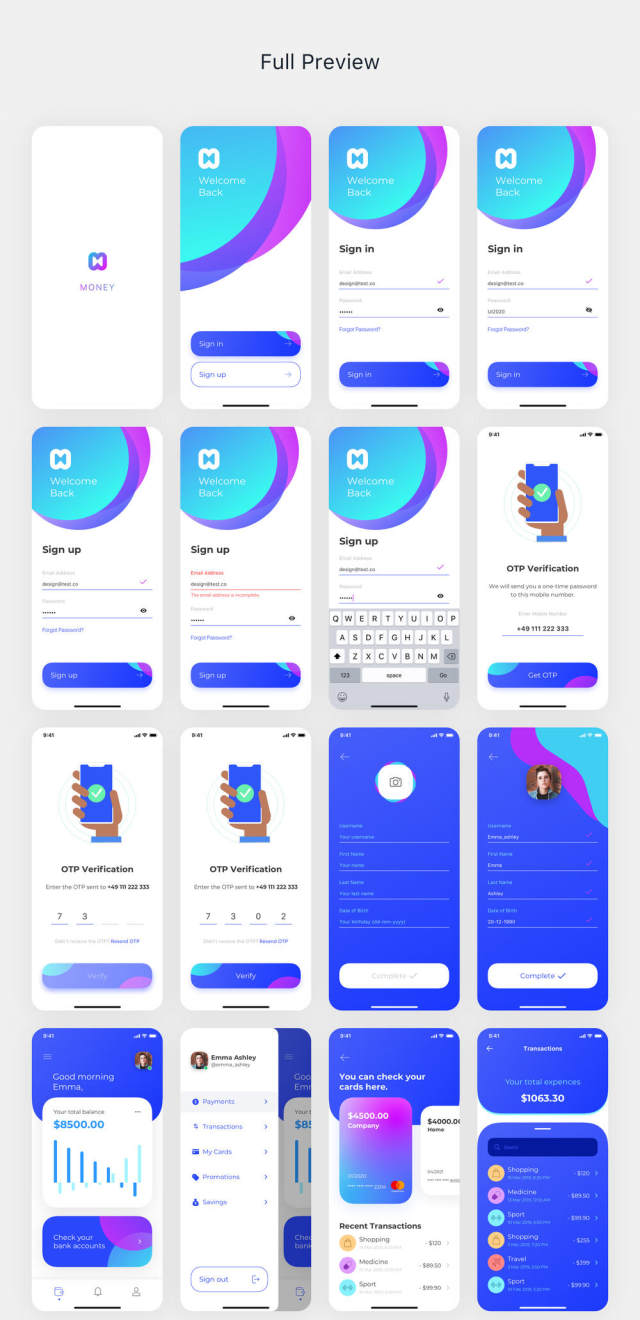 Money软件UI套件,Money软件UI工具包 Money软件UI套件,Money软件UI工具包
