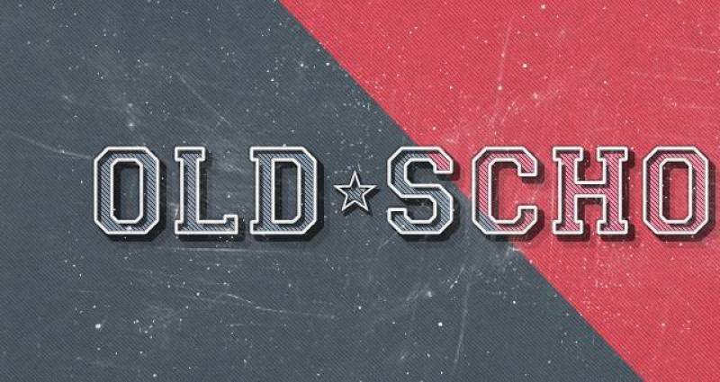 老派复古Psd文字效应