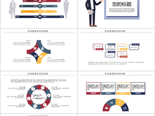 2018卡通风格企业员工培训ppt模板