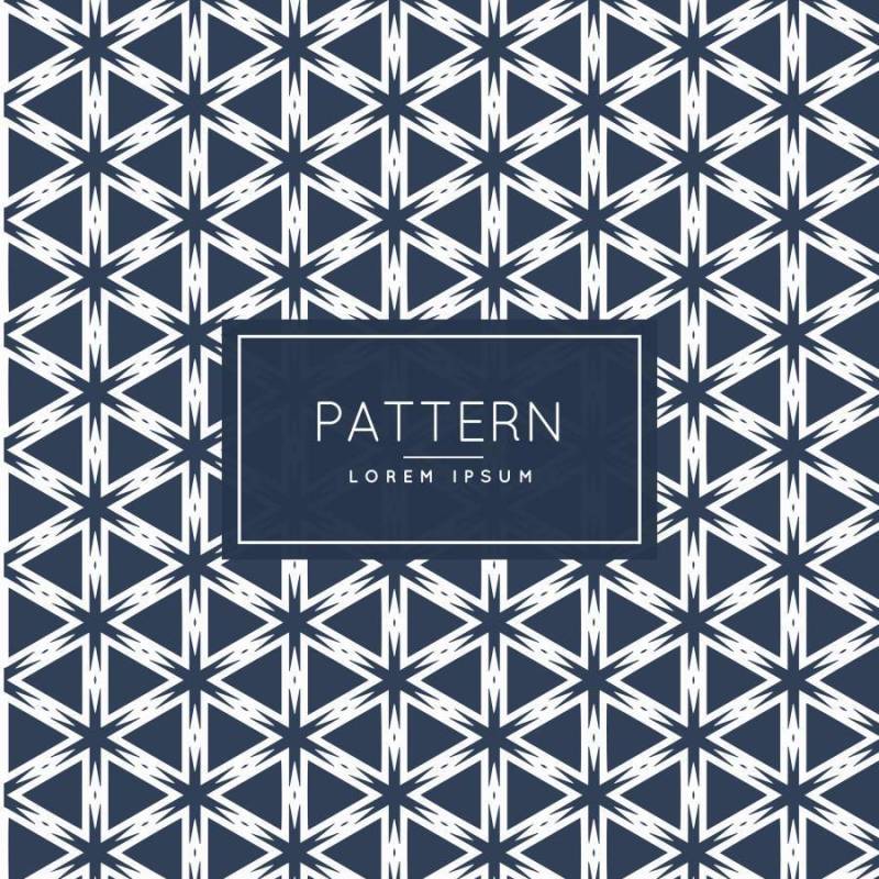 抽象三角形和星状图案