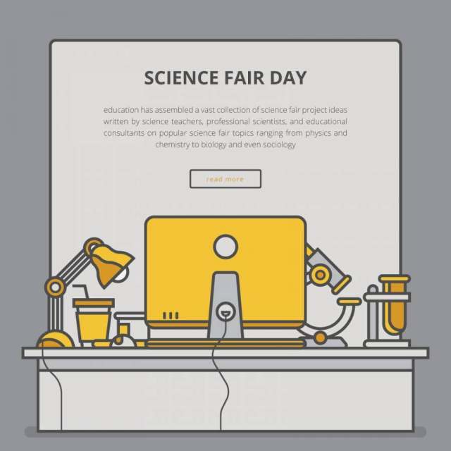 科学博览会和创新博览会模板